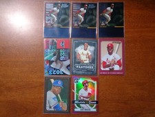 Lot of 8, All are Lou Brock W #/ed Inserts Hitters Inc Framed #/100 Refractor 