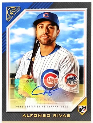 Alfonso Rivas 2022 Topps Gallery RC AUTO #AR-AR1 - Chicago Cubs | eBay