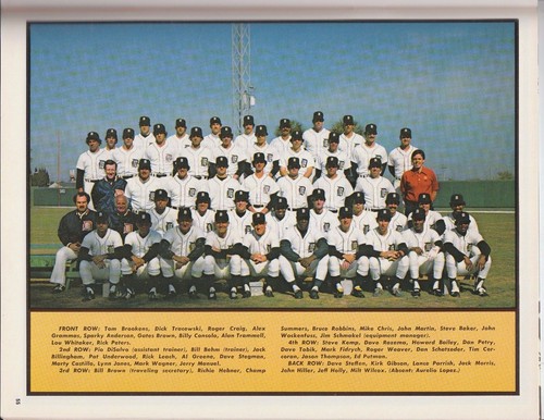 Detroit Tigers 1980 Official MLB Baseball Vintage Yearbook Program Magazine Rare - Picture 10 of 11