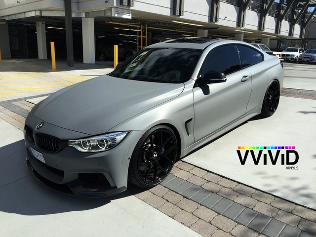 VViViD Matte Attack Gray vinyl wrap film sheet 3Mil sticker decal choose length