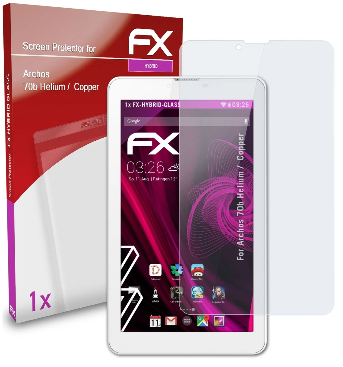 atFoliX Pellicola Vetro per Archos T101 WiFi 9H Armatura di protezione