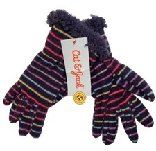 Cat  Jack girls navy voyage multicolored gloves Size 4-7