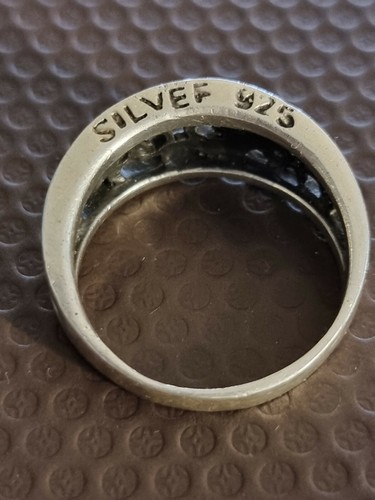 CHROM HERZEN STERLINGSILBER 925 RING. US GRÖSSE 12,75. EU 69.5. - Bild 8 von 9