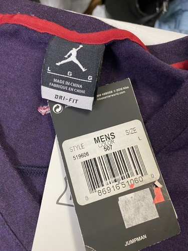 CAMISETA NIKE JORDAN HOMBRE GRANDE EDICIÓN ESPECIAL CONSTRUIDA PARA VUELO PÚRPURA JUMPMAN - Imagen 6 de 11