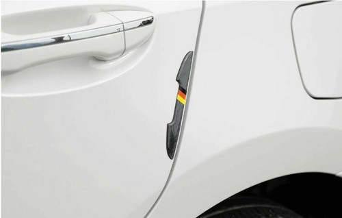 4PCS Carbon Fiber Germany Flag Side Door Edge Protect Trim Stickers For Euro Car - Picture 11 of 12