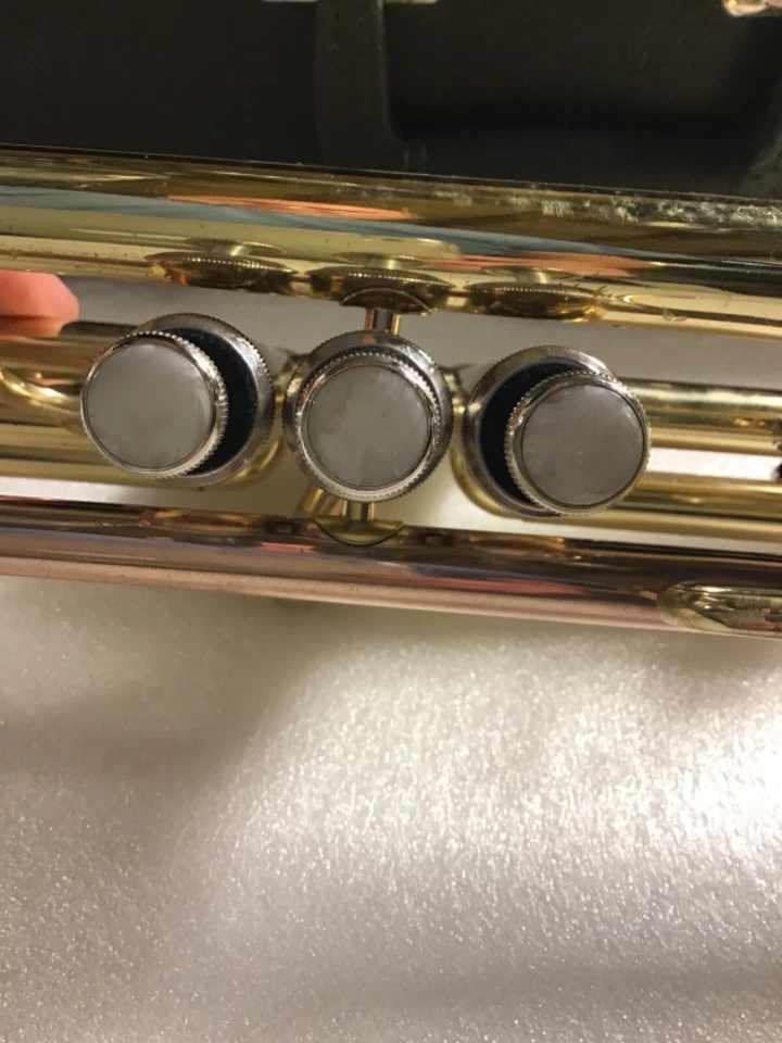 BLEDICIÓN BTR1277 TROMPETA ESTUDIANTE CON ESTUCHE, BOQUILLA Buen Estado Foto 4 de 4