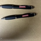 Lenovo Logo black Pen-with rubber on top with blue ink- NEW