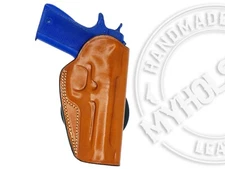 OWB Leather Quick Draw Right Hand Paddle Holster Fits Sig Sauer SP2022 .40
