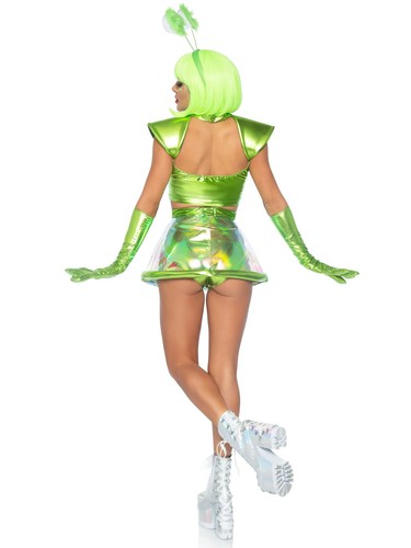 Leg Avenue Beam Me Up Babe Alien Women's Costume, Medium - Picture 2 of 3
