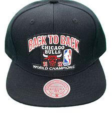 CHICAGO BULLS MITCHELL N NESS 91 - 92 NBA BACK TO BACK CHAMPIONS SNAPBACK HAT