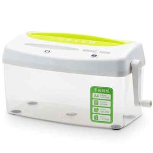 Mini 4L Manuel de bureau A4 Shredder, Compatible avec le papier coupé, , Shredter manuel