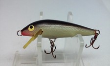 Vintage Rapala Floating F-5 S Silver 2" Fly rod Ultralight Jerkbait 1/16 oz Lure