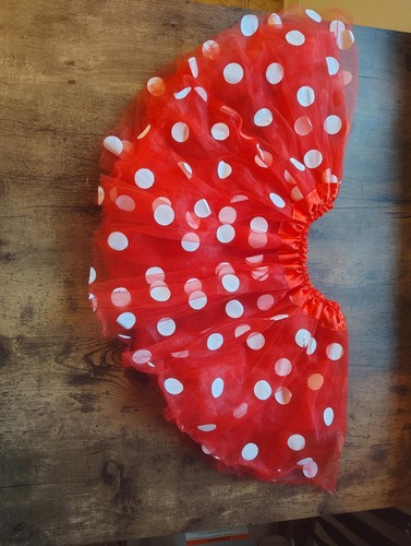 Red Polka Dot Tutu Skirt Girls - Picture 2 of 7