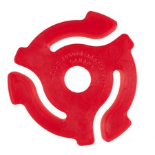 50 Brand New RED 45rpm RECORD INSERT ADAPTERS