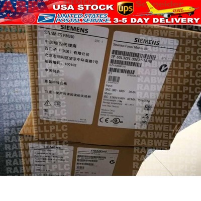 New Siemens 6SL3224-0BE31-1AA0 G120 PM240 Power Module 6SL3 224-0BE31-1AA0
