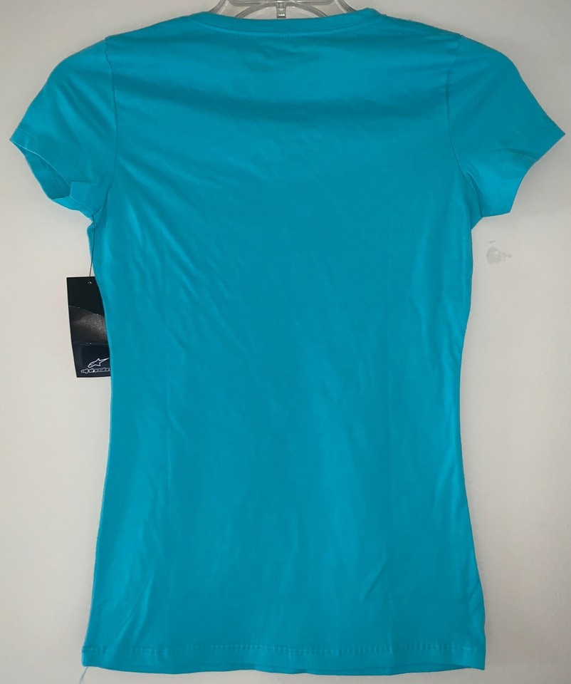 Next Level Women's Ideal Crew Short Sleeve T-Shirt – Tahiti Blue, Size XS - View #2