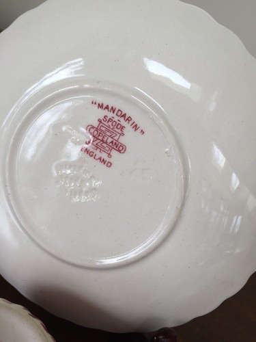 Copeland Spode MANDARIN PINK Demitasse Cup & Saucer Set - Picture 7 of 8
