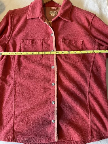 Vintage Aventura pink fleece size medium Warm Women’s Decorative Button - Picture 8 of 10