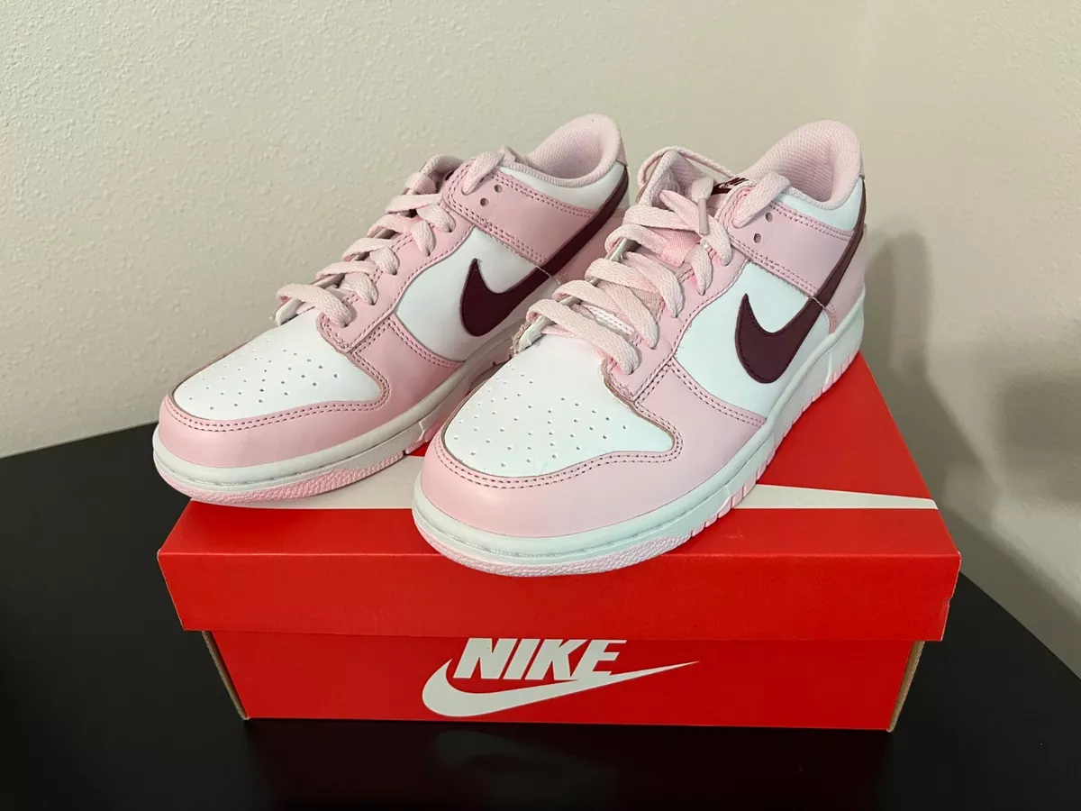 Nike Dunk Low Pink Foam Red White GS Size 7.0Y CW1590 601 eBay