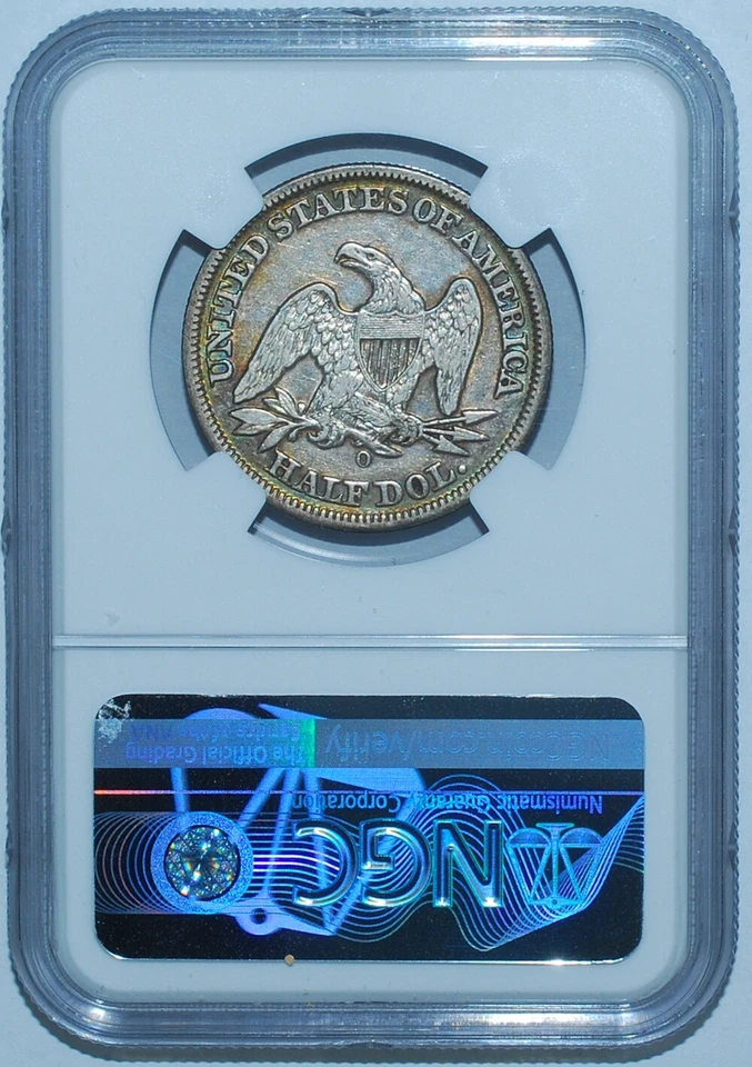 1849 O NGC XF45 Seated Liberty Half Dollar - Image 2 of 2