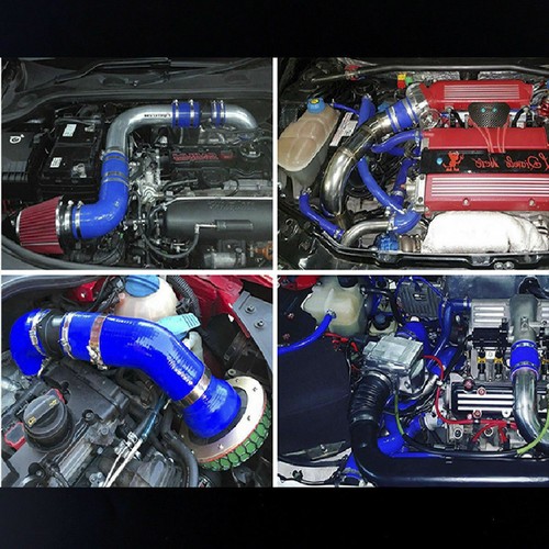 Blue For 1968-1970 Big Blocks Dodge Charger Radiator Silicone Tube Hose Pipe - Picture 10 of 10