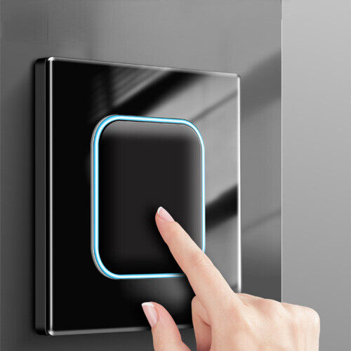 Wallpad 1 2 3 4 Gang Wall Light Switch 1 2 Way Momentary Switch LED Indicator