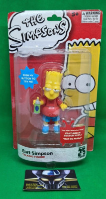 THE SIMPSON - BART SIMPSON - TALKING FIGURE - WOO HOO 25 YEARS - NEU