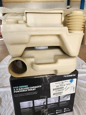 Domestic 2.5 Gallon Portable Toilet Parchment Color - Model 962