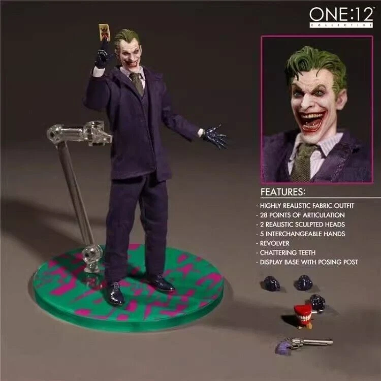 1/12 Mezco DC Comics: The Joker Action Figure Collective Boxed Toys Model Gift - Image 2 of 4