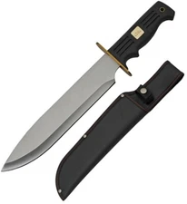 Rite Edge Big Bad Bowie Fixed-Blade Knife 10" Stainless Blade Rubber Handle