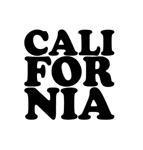 California Vinyl Sticker decal BLACK GLOSS 10 x 10 cm - 第 1/2 張圖片