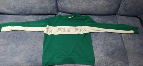 sudadera fila verde sin capucha talla l - Imagen 4 de 5