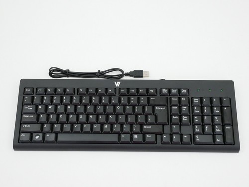 V7 USB Standard Corded Keyboard KC0A1-4N6P - Picture 1 of 4