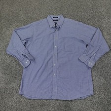 Ralph Lauren Chaps Shirt Mens Large 16-16.5 Blue Long Sleeve Button Up Oxford