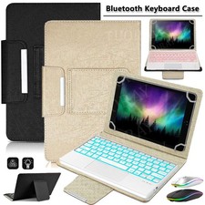 For 10.1 10.2 10.5 10.9 11 inch Universal Tablet Backlit Touchpad Keyboard Case