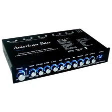 AMERICAN BASS ABV-7B 7-BAND PARAMETRIC EQUALIZER PRE-AMP HALF-DIN CAR AUDIO EQ