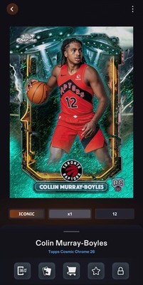 DIGITAL 2026 Topps Cosmic Collin Murray-Boyles Aqua Equinox E.T. Talent /199