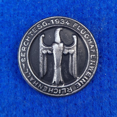 antike Medaille Erinnerung Flughafeneinweihe BAD REICHENHALL BERCHTESGADEN 1934