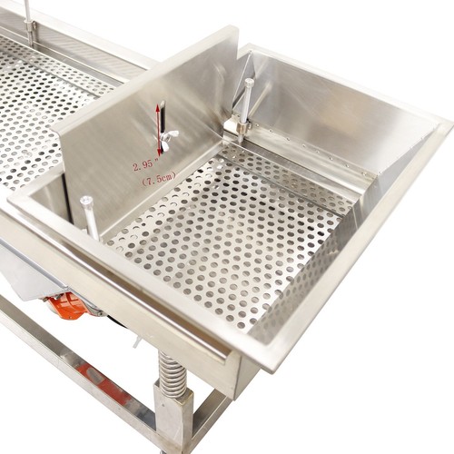 110V 9mm Stainless Linear Vibrating Screen Electric Sieve Machine Double Motors - Picture 20 of 24