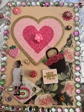 Junk Journal /scrapbook 5 Vintage Junk Journal Ephemera. 5 Cards W/ Envelopes.