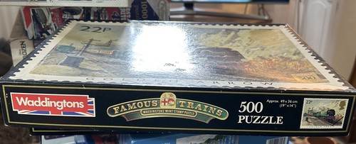 GOLDEN ARROW WADDINGTONS BERÜHMTE ZÜGE 500 TEILE NEUWERTIG BRIEFMARKE PUZZLE - Bild 3 von 3
