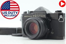 N MINT Pentax Spotmatic SP Black Film Camera SMC T 55mm F1.8 Lens From JAPAN