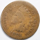 1884 Indian Head Penny Cent Good (G)