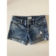Aeropostale Distressed Cuffed Jean Shorts Size 0