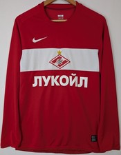 Nike Spartak Moscow Medium Home Football Shirt 2009/10 Red Long Sleeve Russian