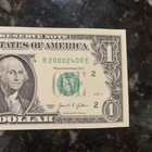 Birthday, Anniversary, Note 04/2/00 One Dollar Fancy Serial Number B 20002400 — photo 2