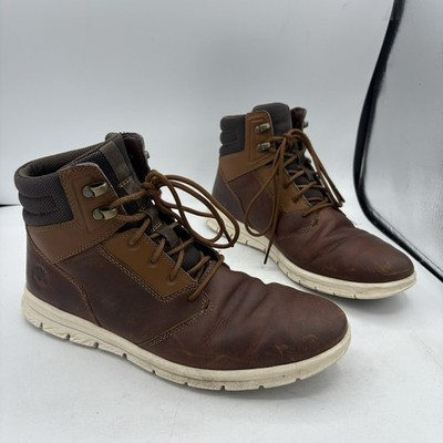 Timberland Boots Mens Size 9 Hoverlite Graydon Brown Leather A10EE