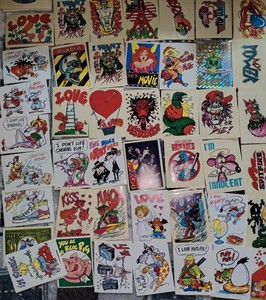 Top stickers very rare lot of 70 stickers