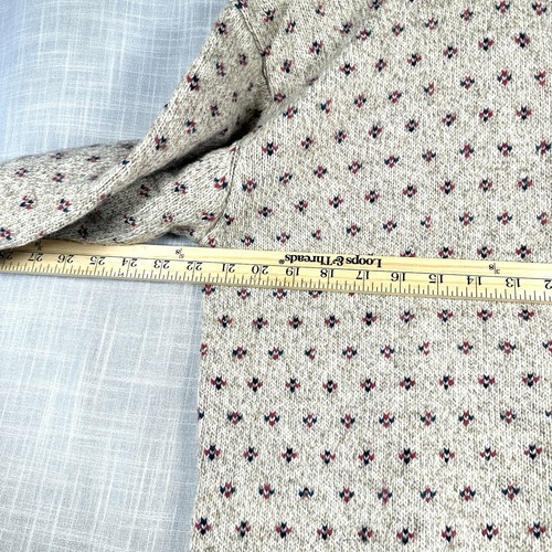 Vtg Eddie Bauer Womens Wool Button Up Cardigan Sweater Sz M Nordic - Picture 6 of 8