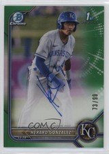 2022 Bowman Chrome Prospect Green Refractor 73/99 Herard Gonzalez Auto 1d59